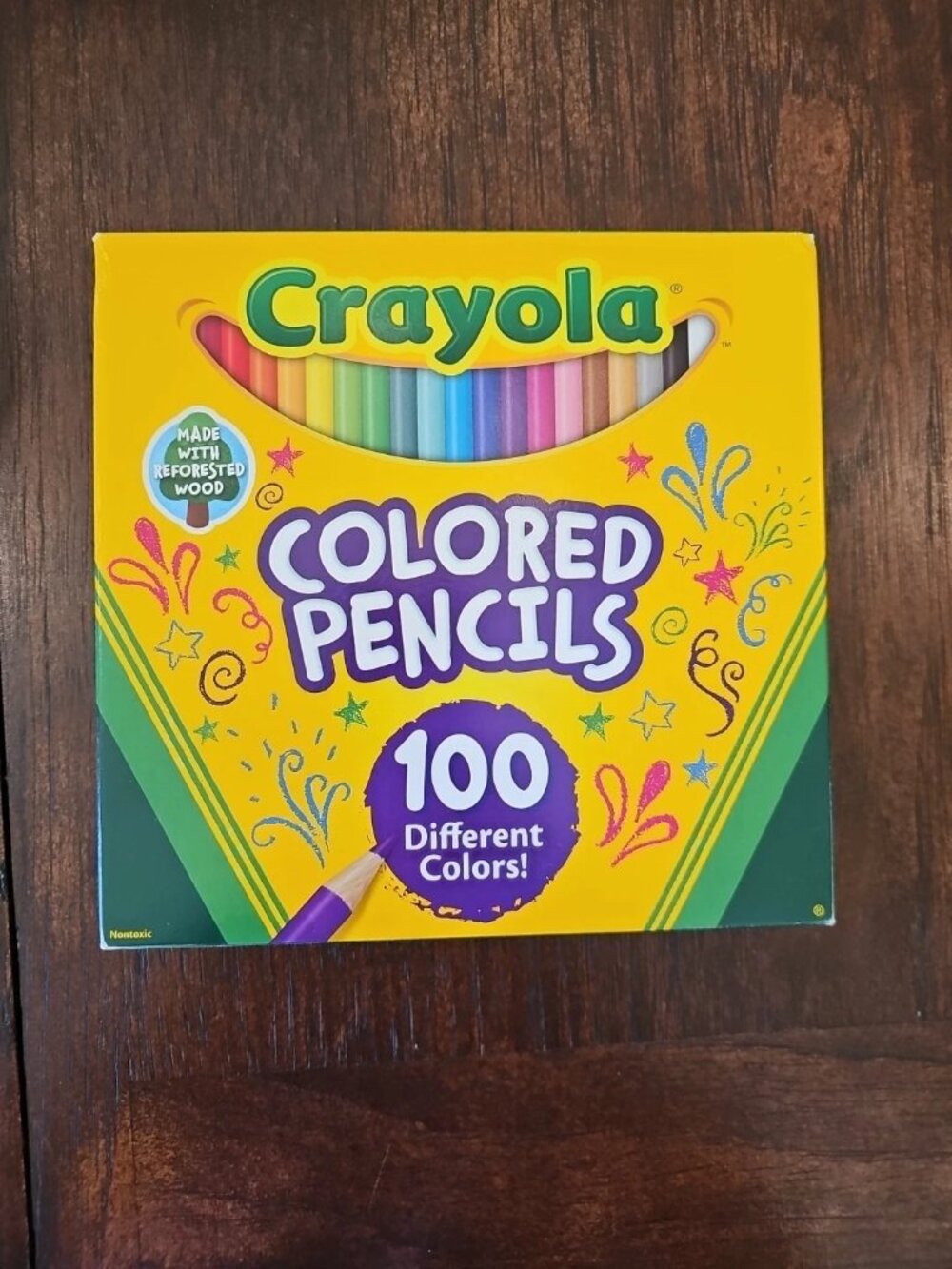 Crayola Colored Pencils 100 Different Colors Nontoxic Pre-sharpened New in Box